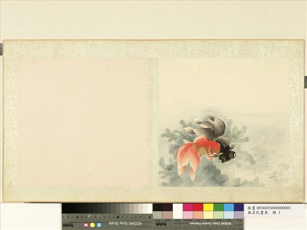 無名氏畫魚　冊　金魚一