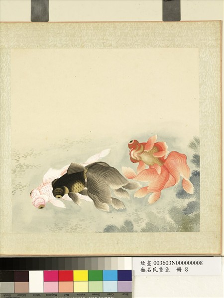 無名氏畫魚　冊　金魚八