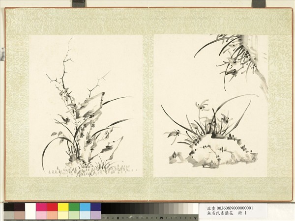 無名氏畫蘭花　冊　蘭花（一）