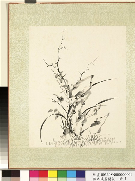 無名氏畫蘭花　冊　蘭花（一）