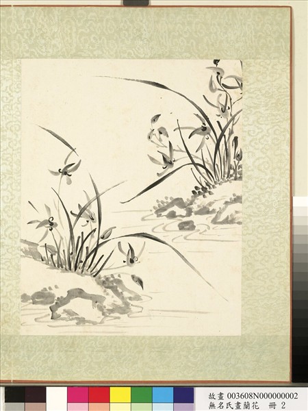 無名氏畫蘭花　冊　蘭花（四）