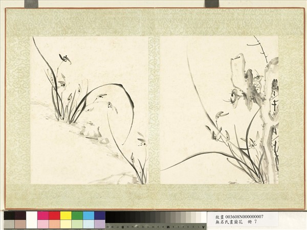 無名氏畫蘭花　冊　蘭花（十四）