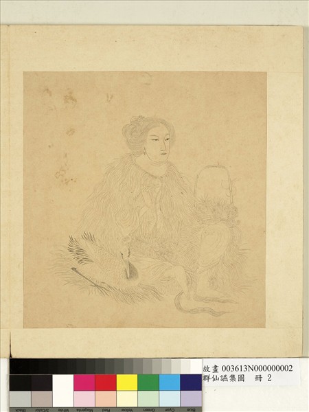 群仙讌集圖　冊　仙女與鶴