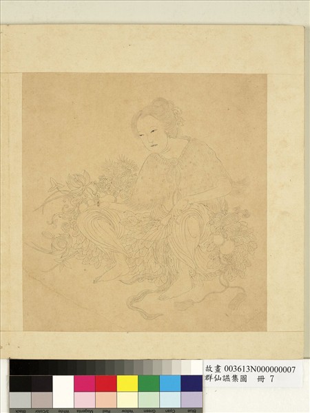 群仙讌集圖　冊　仙女與花卉