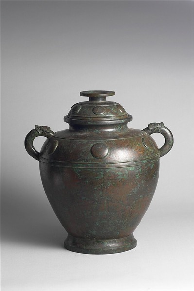 異金屬鑲嵌獸面紋罍