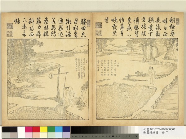 御製耕織圖　冊　灌溉