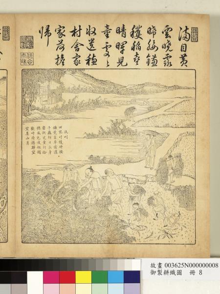 御製耕織圖　冊　收刈