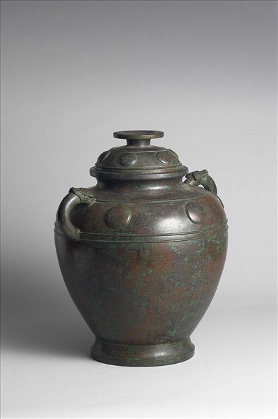 異金屬鑲嵌獸面紋罍