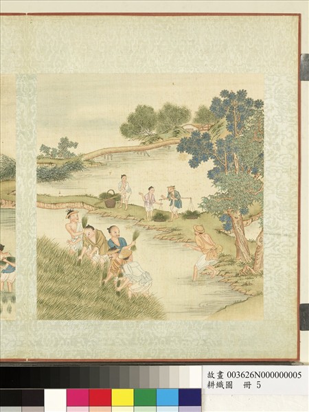 耕織圖　冊　插秧