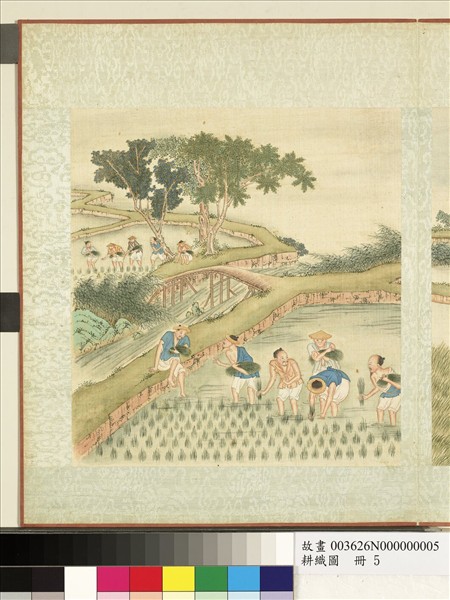 耕織圖　冊　插秧