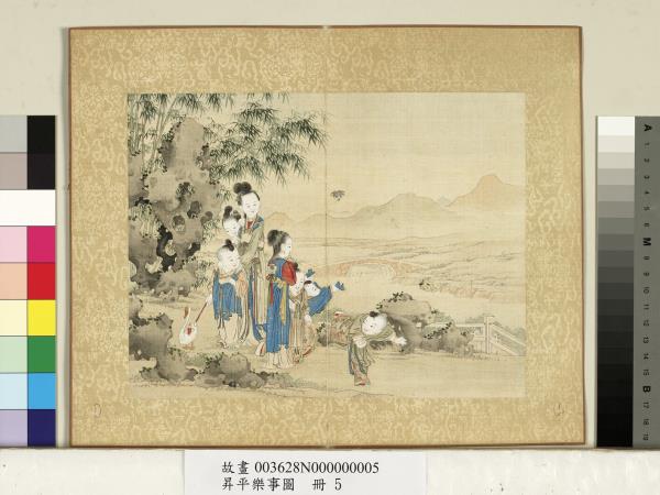 昇平樂事圖　冊　鵝燈踢毽