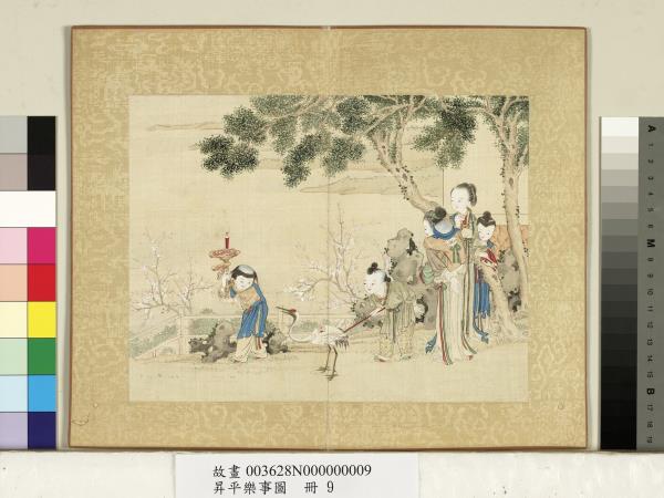 昇平樂事圖　冊　花燭鶴燈