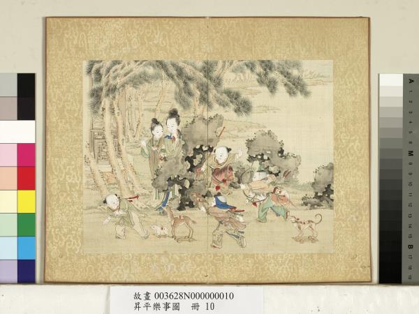 昇平樂事圖　冊　鹿燈