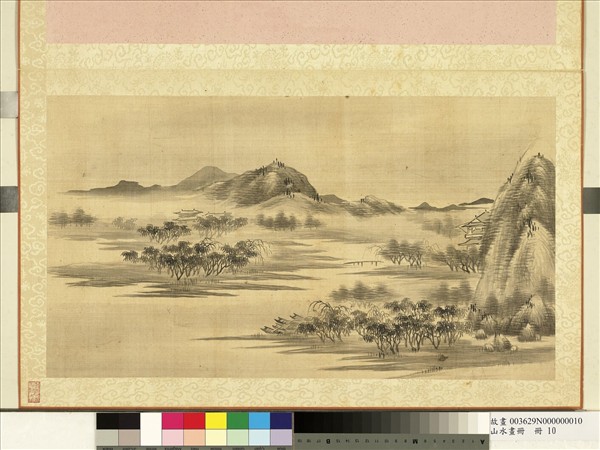 山水畫冊　冊　柳岸艤舟