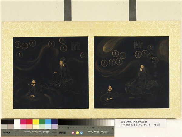 日本僧海崙畫善財五十三參　冊　參堅固解脫長者