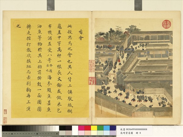 長崎貿易圖　冊　看會