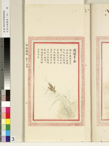 毛詩品物圖考（四）　冊　趯趯阜螽