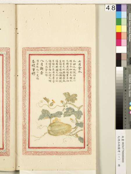 毛詩品物圖考（一）　冊　葭菼揭揭芄蘭之支