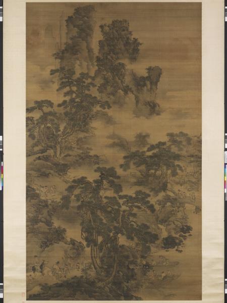 明戴進春酣圖　軸