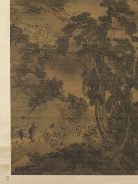 明戴進春酣圖　軸