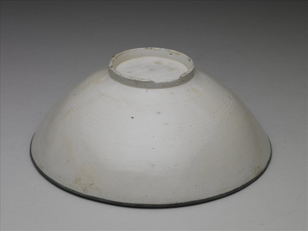 定窯 印花四季花卉紋碗