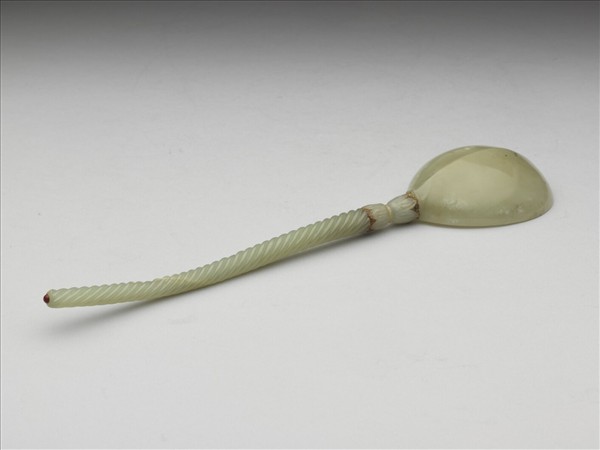 玉絞絲紋長柄勺