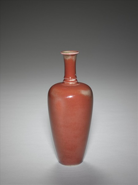 豇豆紅釉萊菔瓶