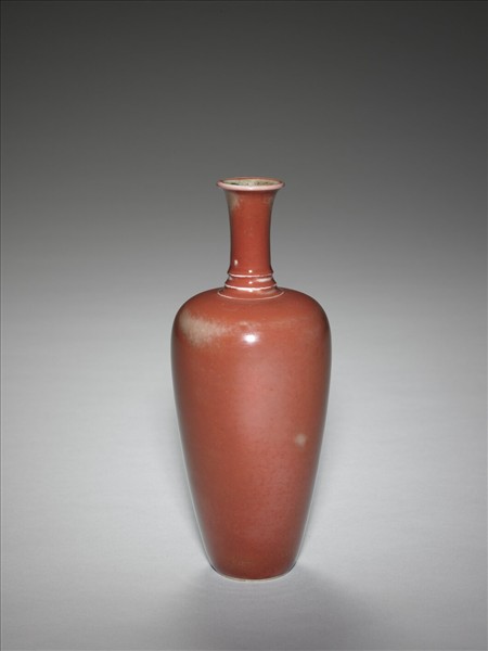 豇豆紅釉萊菔瓶