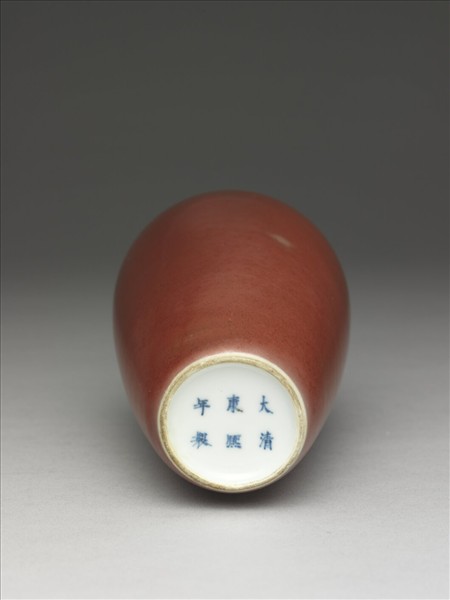 豇豆紅釉萊菔瓶