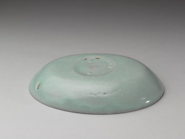 汝窯 青瓷橢圓小洗