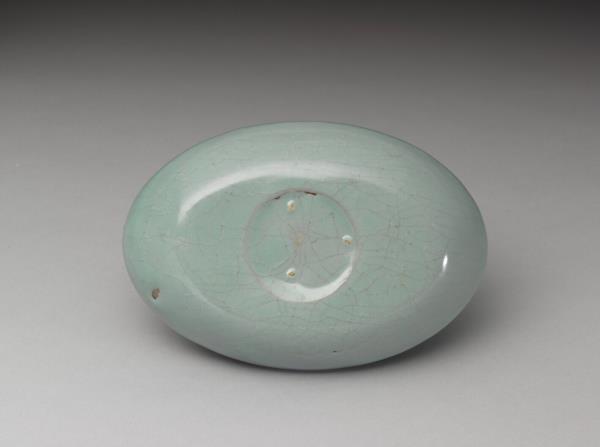 汝窯 青瓷橢圓小洗