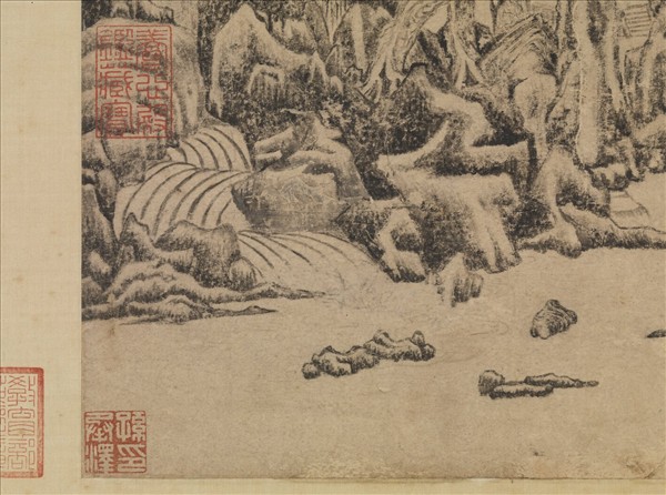 明冷謙白岳圖　軸