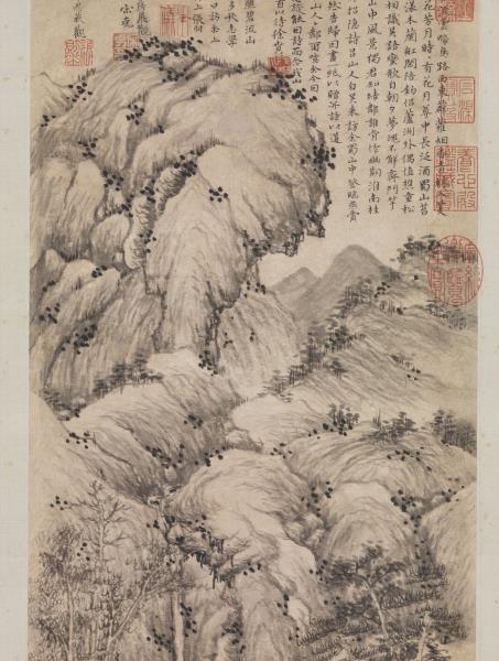 明徐賁蜀山圖　軸