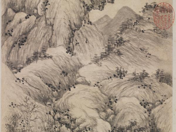 明徐賁蜀山圖　軸