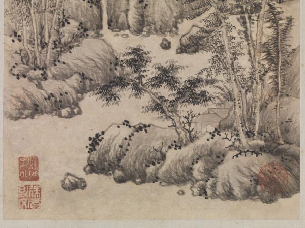 明徐賁蜀山圖　軸