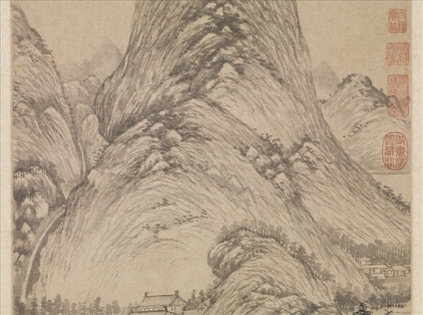 明陳汝言百丈泉　軸