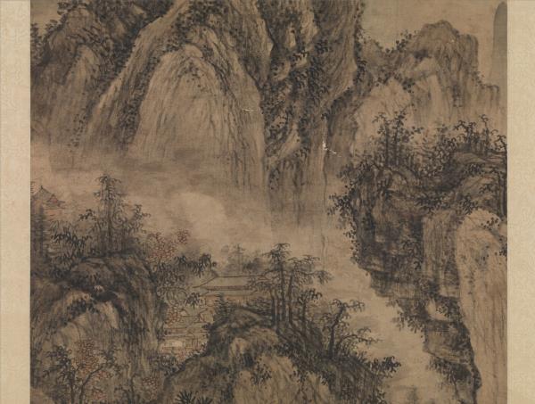 明王紱畫山亭文會圖　軸