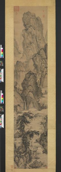 明王紱松亭高士圖　軸