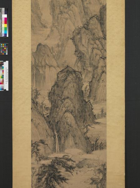 明王紱松亭高士圖　軸