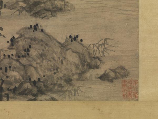 明王紱松亭高士圖　軸