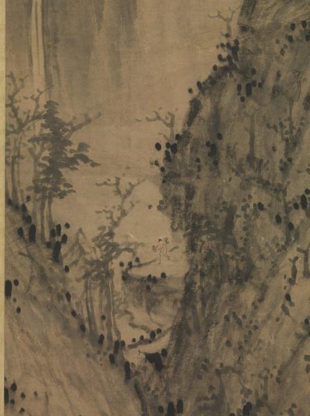 明王紱松亭高士圖　軸