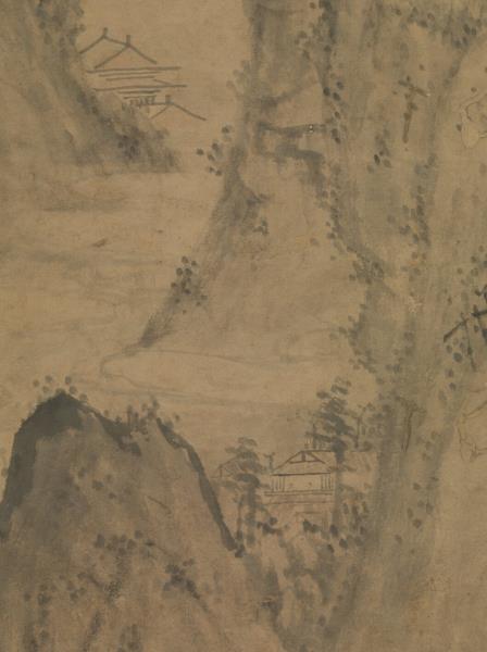 明王紱松亭高士圖　軸