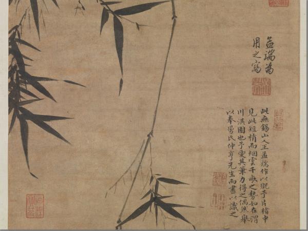 明王紱淇渭圖　軸