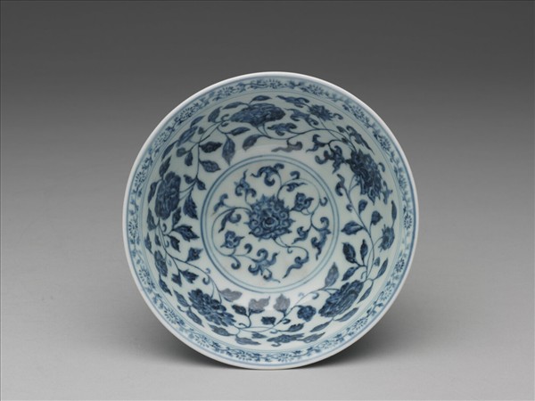 青花四季花卉紋碗