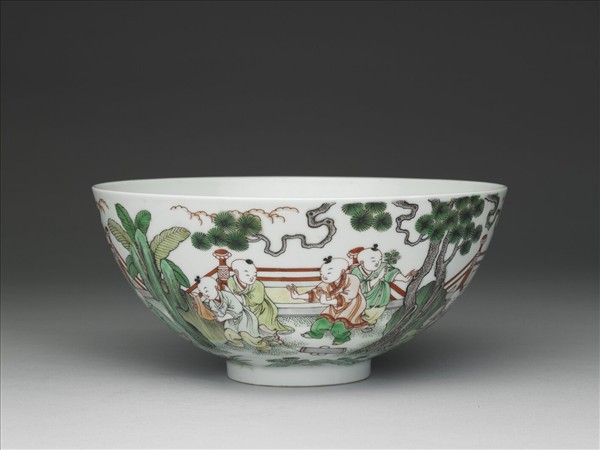 五彩嬰戲圖碗