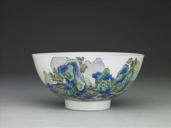 琺瑯彩壽山福海碗