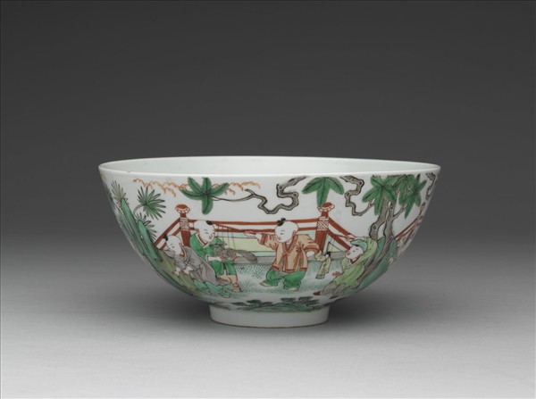 五彩嬰戲圖碗