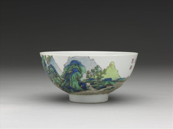 琺瑯彩壽山福海碗