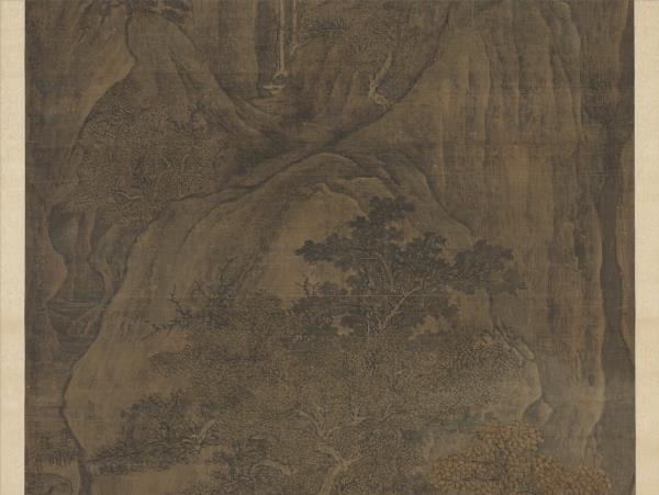 五代梁關仝秋山晚翠　軸