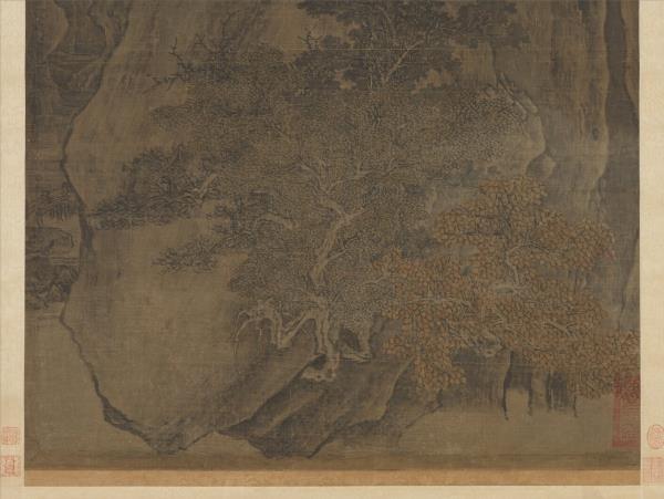 五代梁關仝秋山晚翠　軸